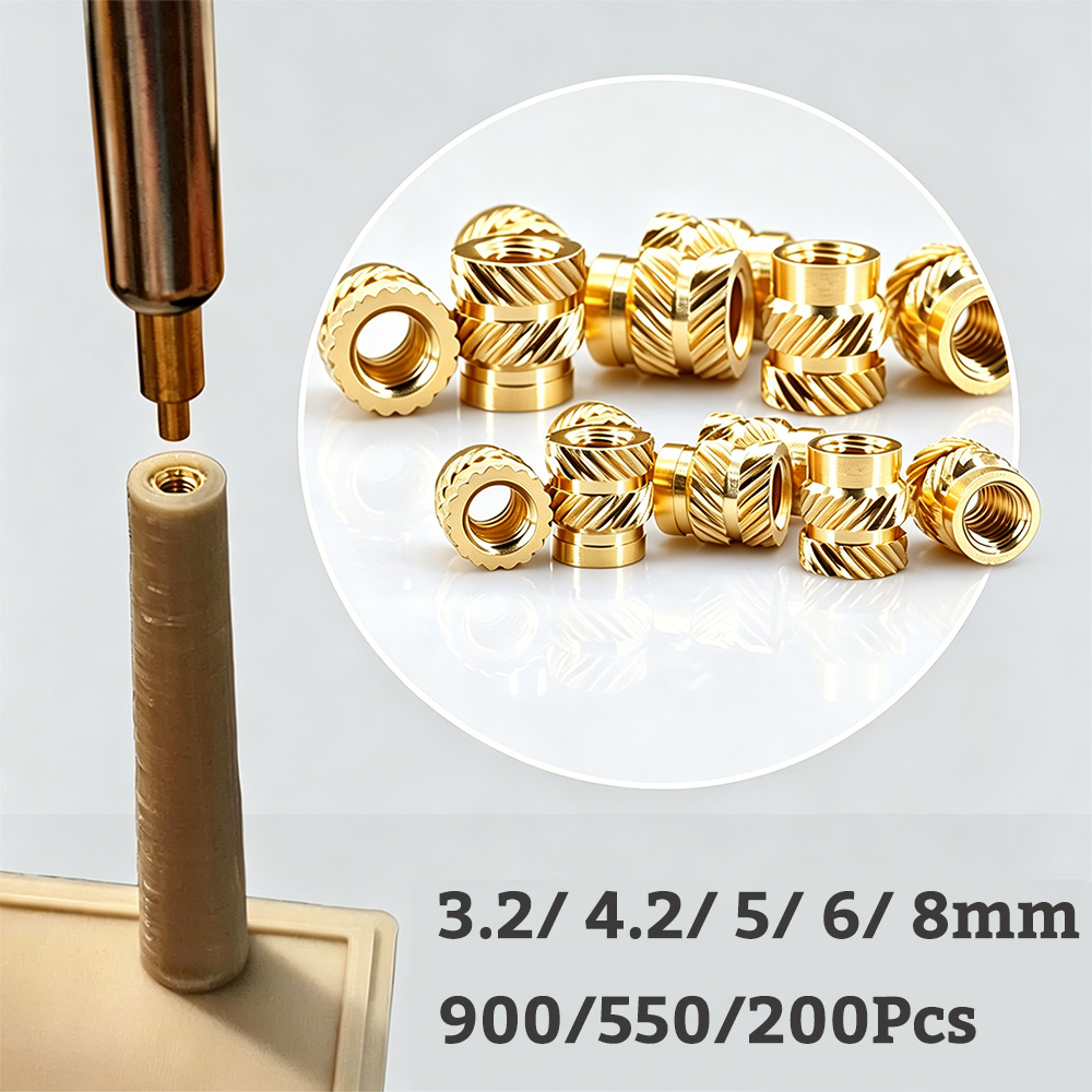 Furniture Hardware Threaded Inserts - Mur baut kuningan UNC 1/4-20 –