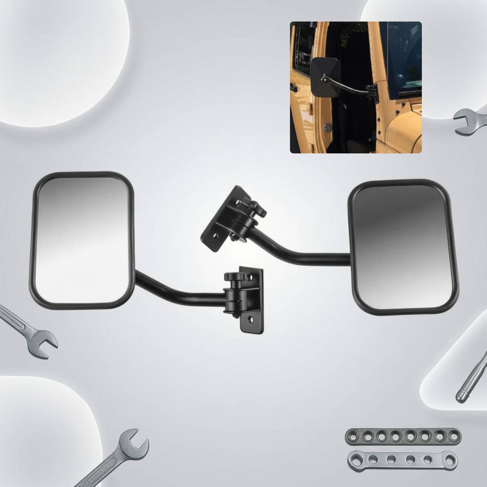 Furniture Hardware Fittings - Specchietto Off Road Door Hinge Mirror