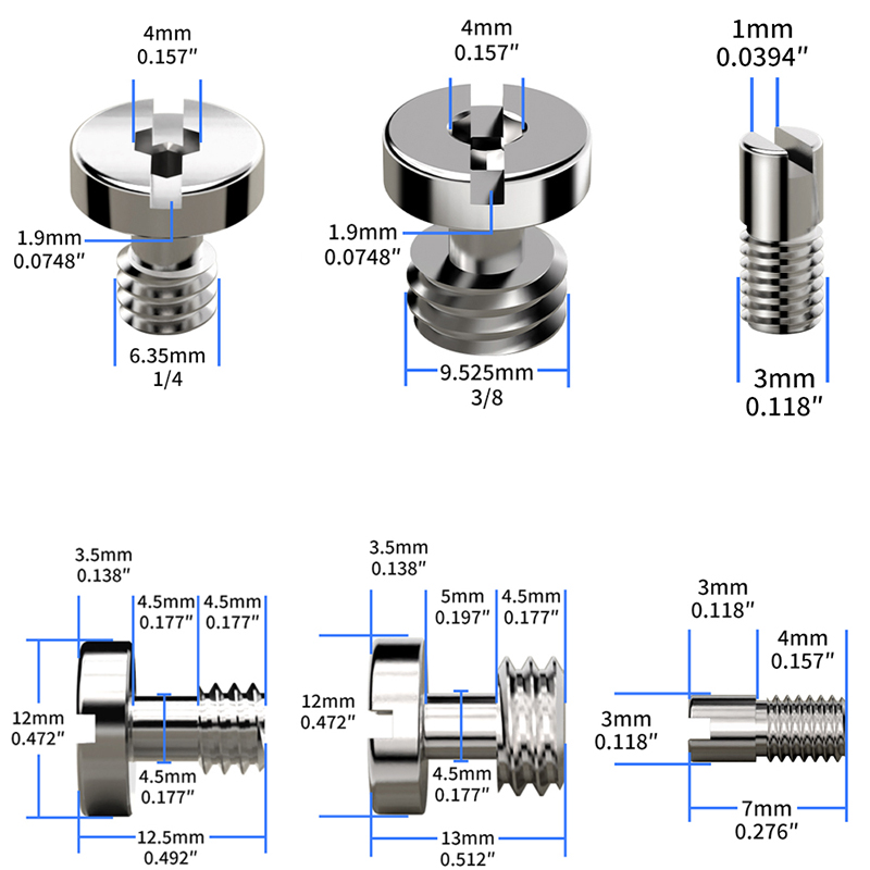 Cam Lock Nut - Sekrup Kamera DSLR 1/4″-20 & 3/8″-16