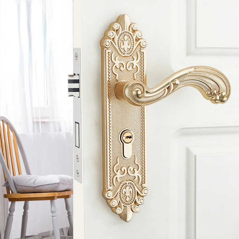 Furniture Hardware Fittings - Gagang Pintu Interior Eropa yang Senyap,