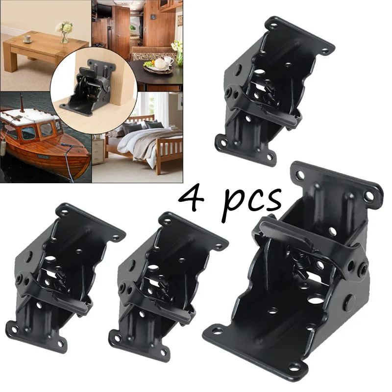 Furniture Hardware And Fittings - 4 Buah Bingkai Penyangga Lipat Besi