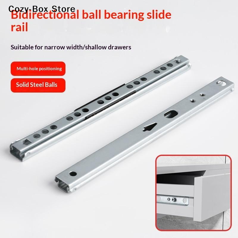 Furniture Rails Hardware - [ZY]2Pcs Rel Laci Lemari Dapur Lebar