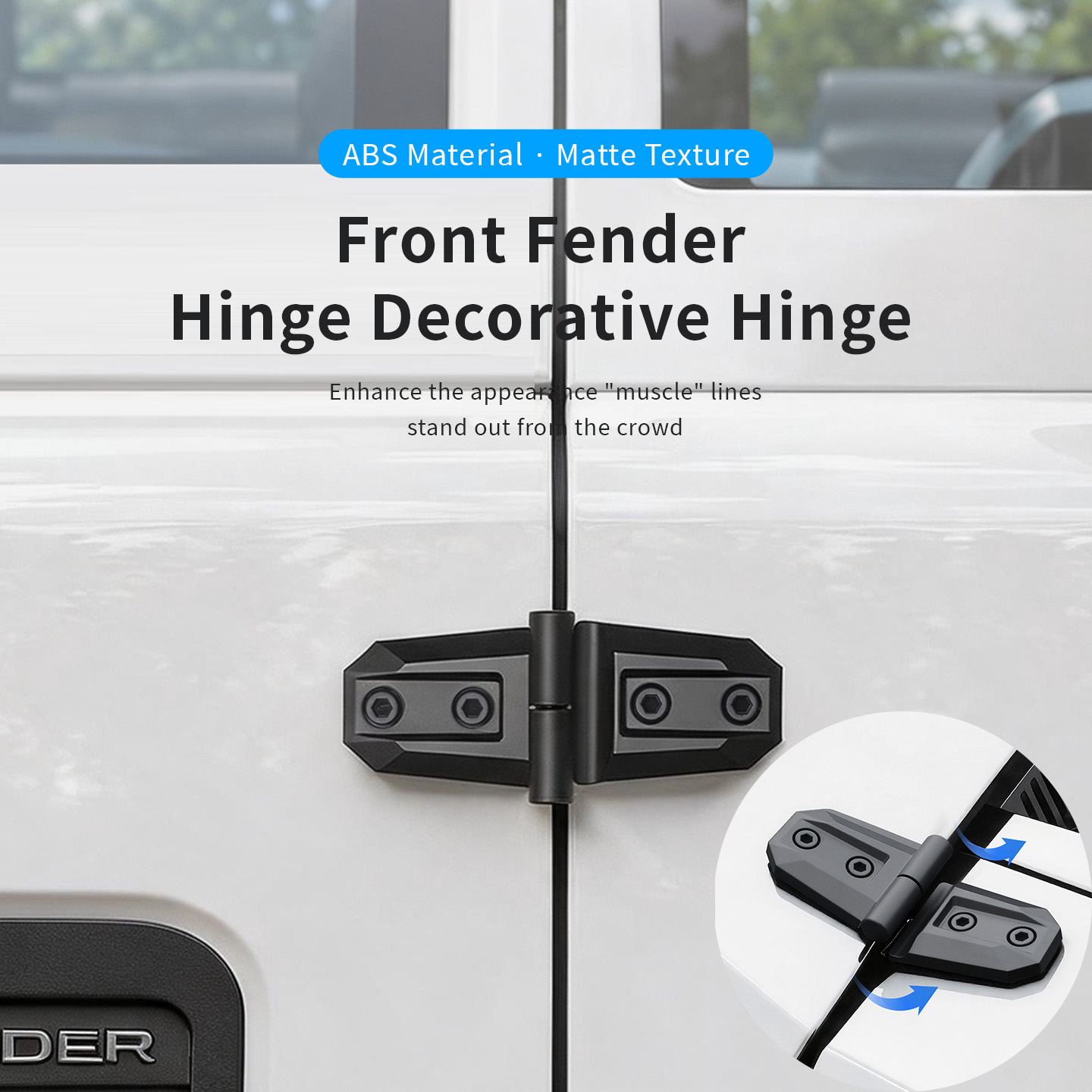 Furniture Hardware Fittings - 2PCS ABS Penutup Hiasan Engsel Pintu