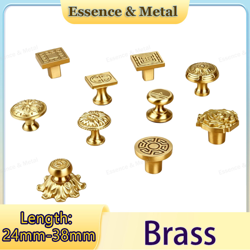 Japanese Furniture Hardware - 1 buah pegangan furnitur kuningan bergaya
