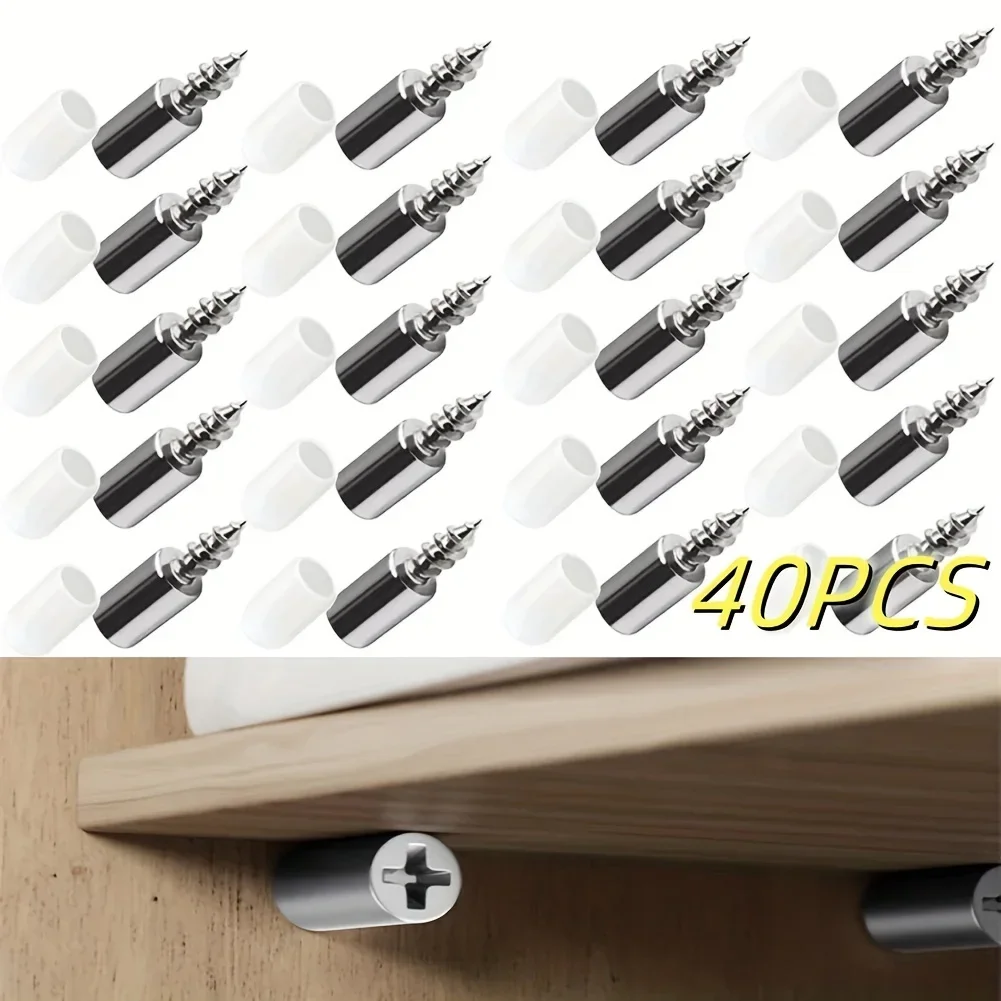 Shelf Peg Support - 20/40 Buah Sekrup Self-Tapping Penyangga Laminasi