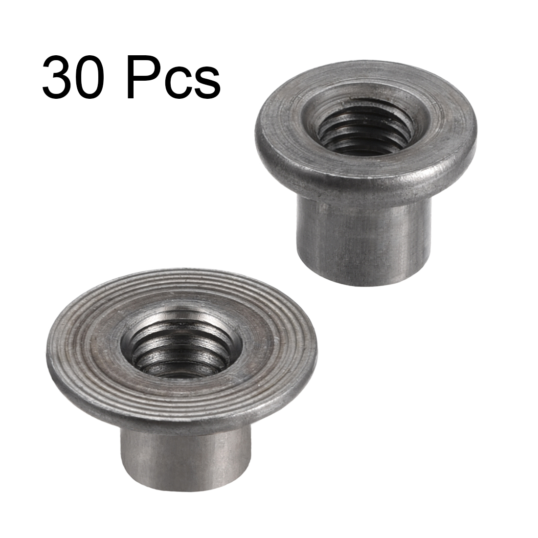 Furniture Hardware Threaded Inserts - 30Pcs M8 M10 Baut Dasar Bulat