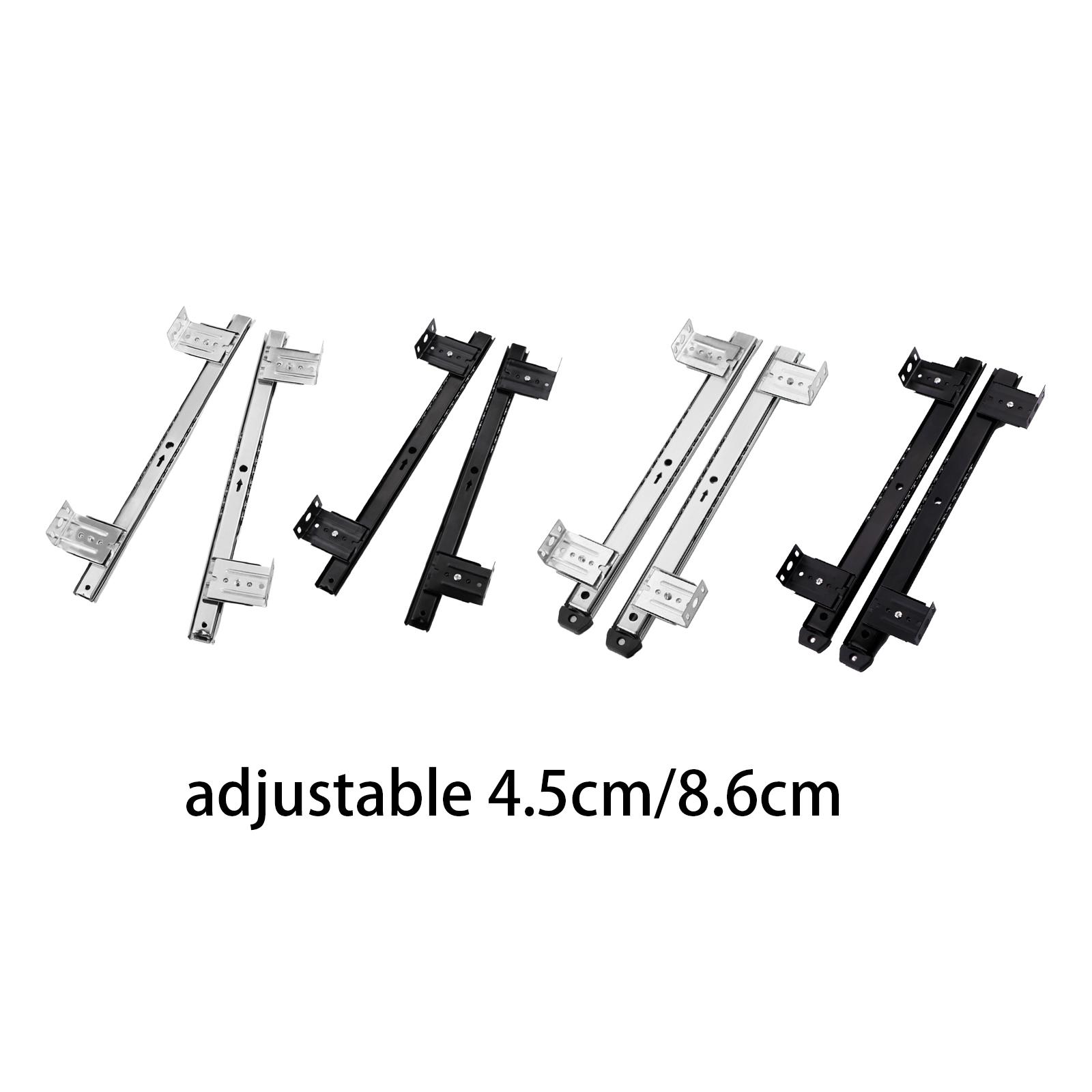 Furniture Rails Hardware - Rak Keyboard Geser Logam untuk Perabot