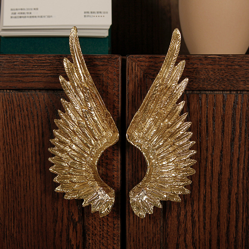 Unique Furniture Hardware Pulls - Gagang Pintu Kuningan Model Sayap Kreatif