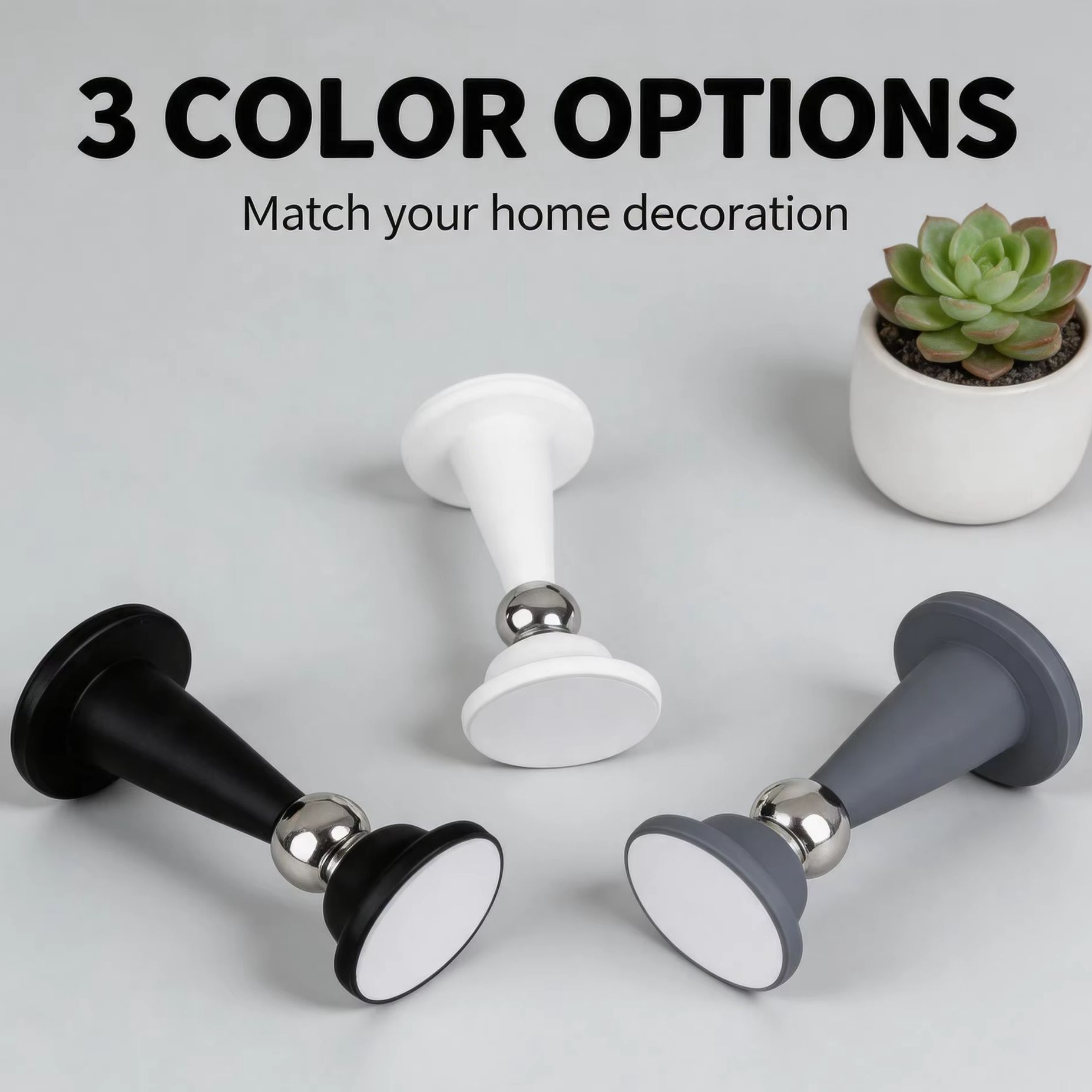 Furniture Hardware And Fittings - Penahan Pintu Silikon Tanpa Bor/Aksesoris Perlengkapan