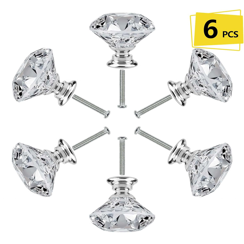 Furniture Hardware Pulls - 6 Buah Kenop Kabinet dengan Sekrup