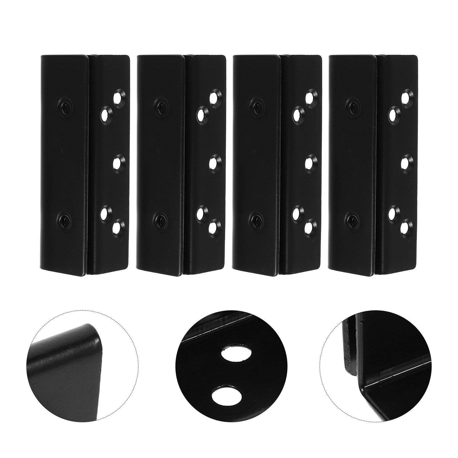 Furniture Rails Hardware - 4 Buah Braket Penyangga Rel Tempat