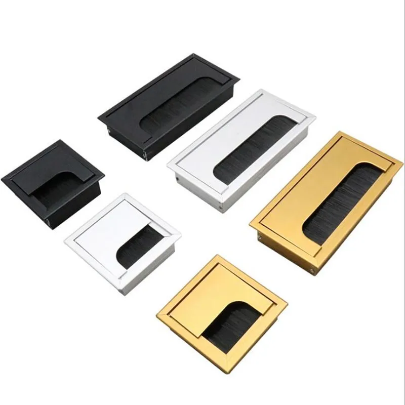 Furniture Hardware Outlet - Paduan Aluminium Kabel Meja Persegi Panjang