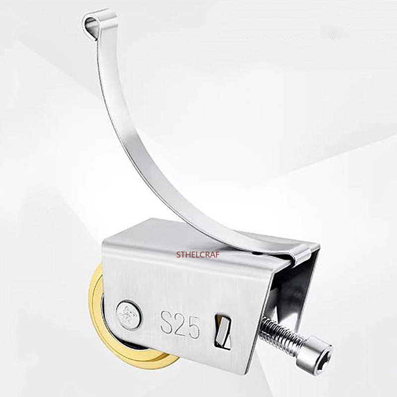 2 Buah Roda Rel Pemandu Pintu  - Furniture Rails Hardware ulasan dan harga