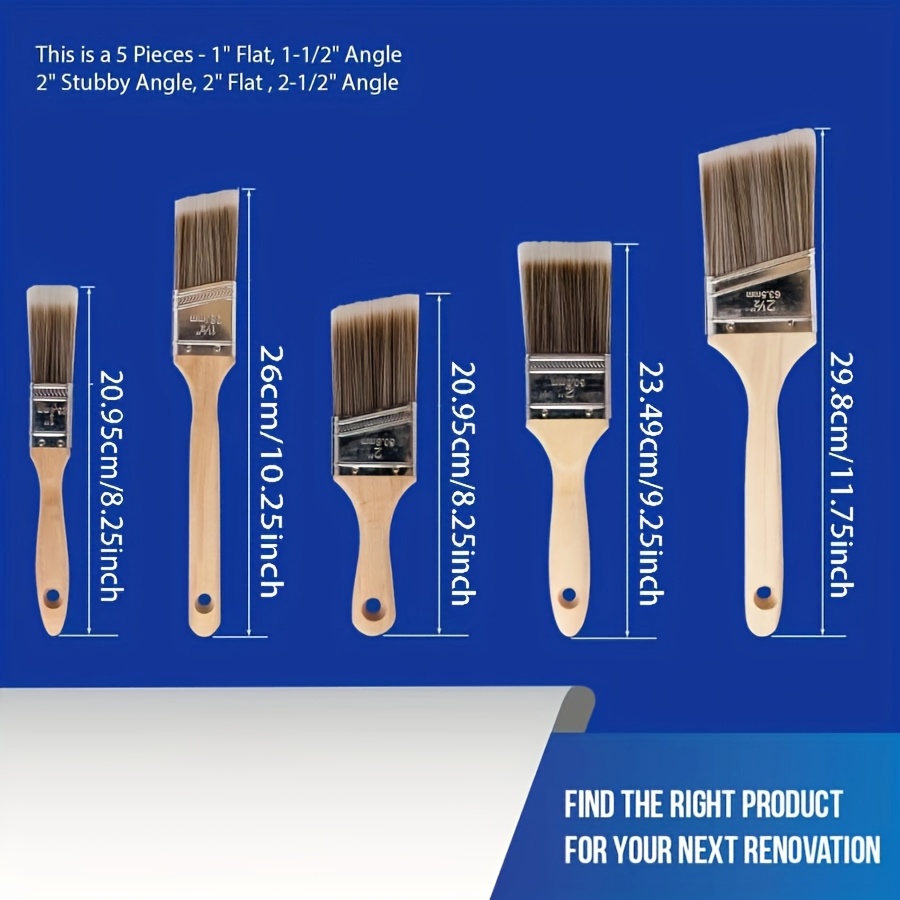 5 Buah Kuas Cat Kualitas Tingg - Furniture Hardware Pulls ulasan dan harga