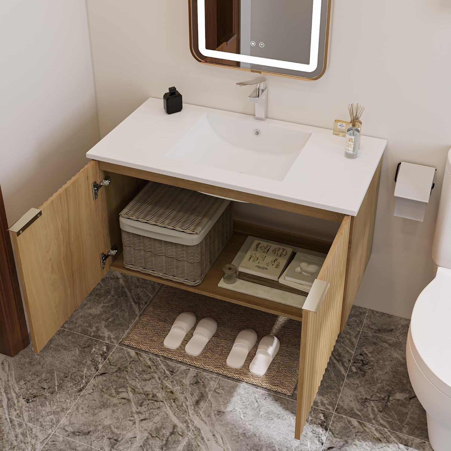 Rak Kabinet Kamar Mandi Modern - Furniture Hardware Fittings ulasan dan harga
