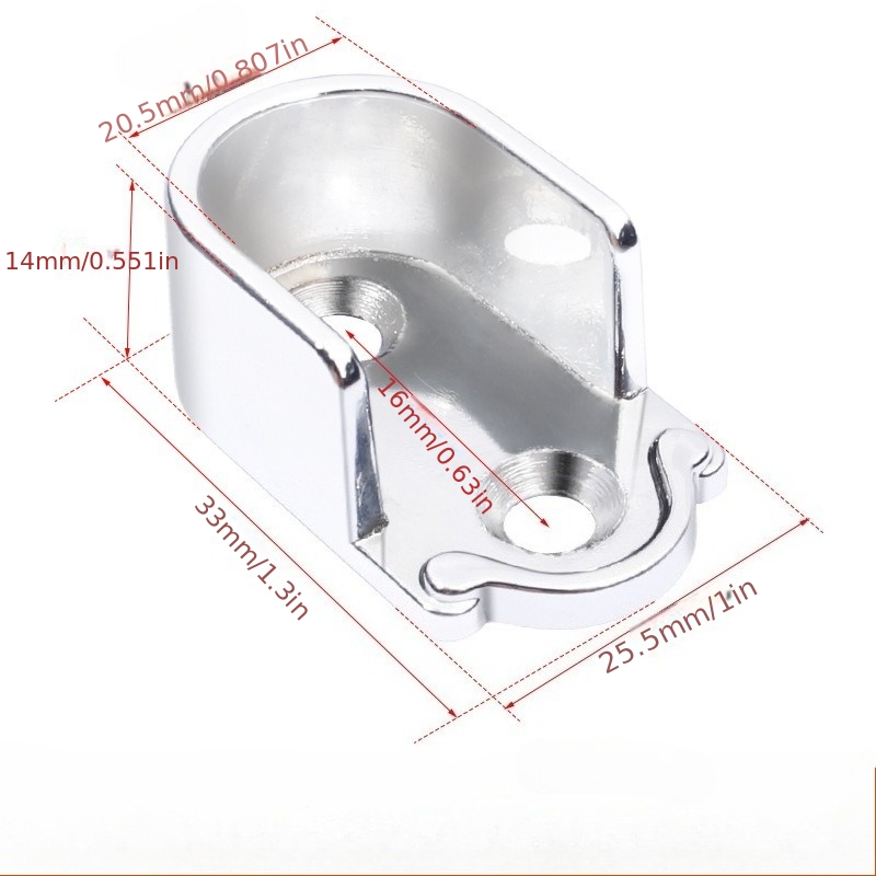 Braket Batang Logam Berbentuk  - Furniture Rails Hardware ulasan dan harga