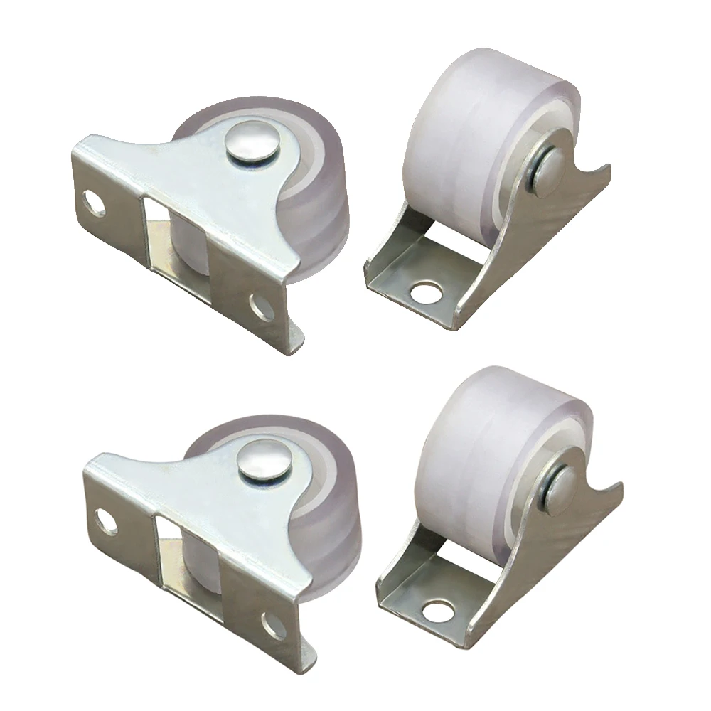 4 Buah Roda Putar Tetap Putih  - Furniture Rails Hardware ulasan dan harga