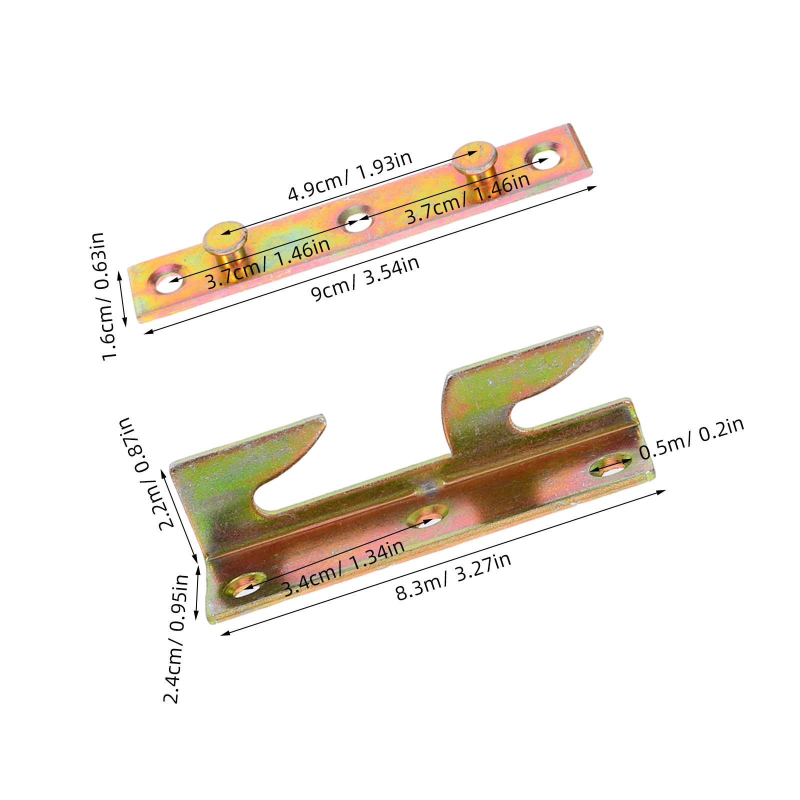 4 Set Braket Rel Rangka Tempat - Furniture Rails Hardware ulasan dan harga