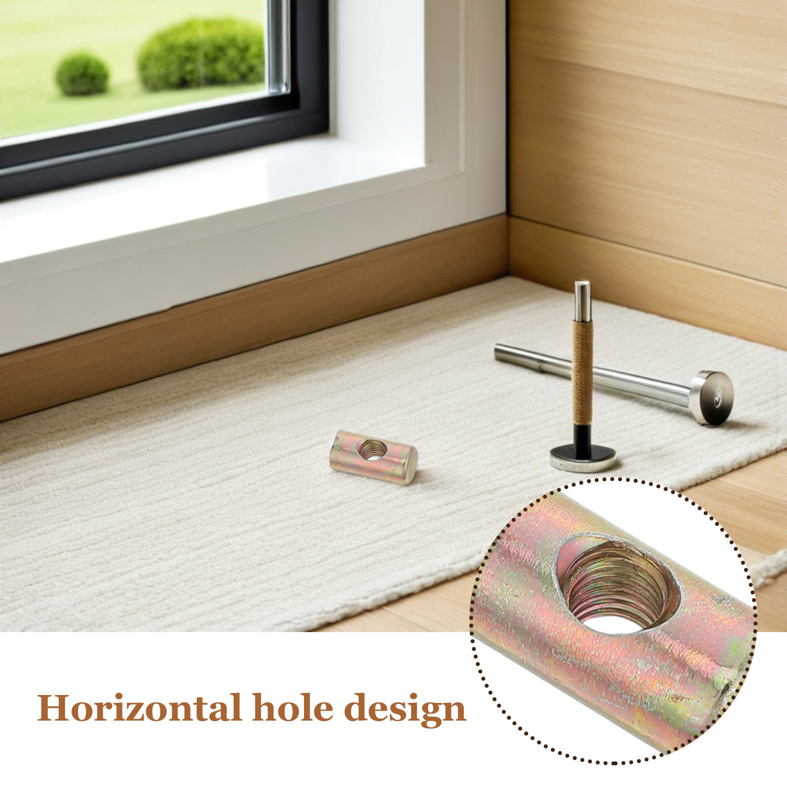 100Pcs Mur Penghubung Furnitur - Furniture Hardware Threaded Inserts ulasan dan harga
