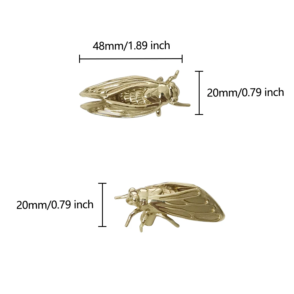 Kuningan Cicada kabinet kenop  - Unique Furniture Hardware Pulls ulasan dan harga