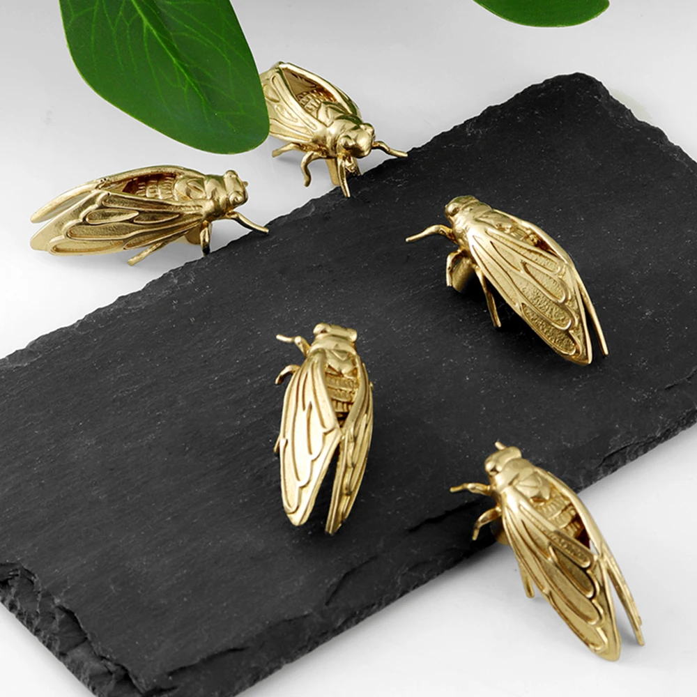 Kuningan Cicada kabinet kenop  - Unique Furniture Hardware Pulls ulasan dan harga