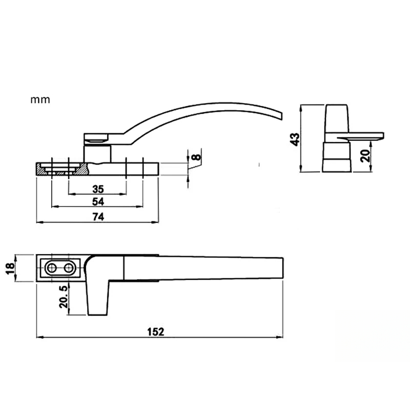 Pegangan jendela pengganti put - Furniture Hardware Fittings ulasan dan harga