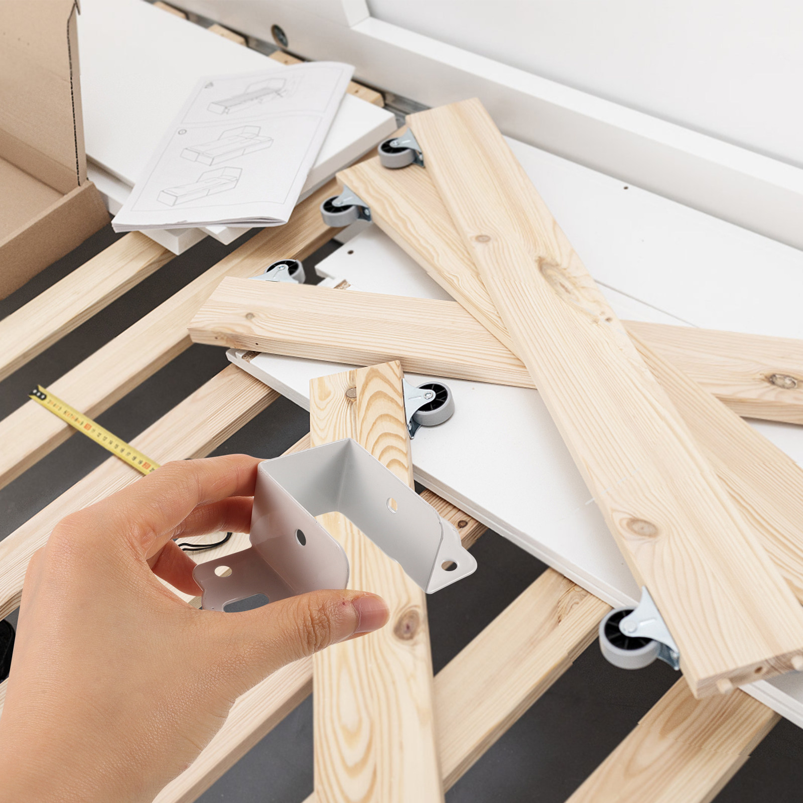 4 Buah Pengait Rel Tempat Tidu - Furniture Rails Hardware ulasan dan harga
