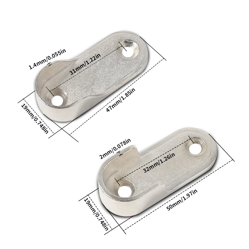 6 Buah Braket, Aksesori Perang - Furniture Rails Hardware ulasan dan harga
