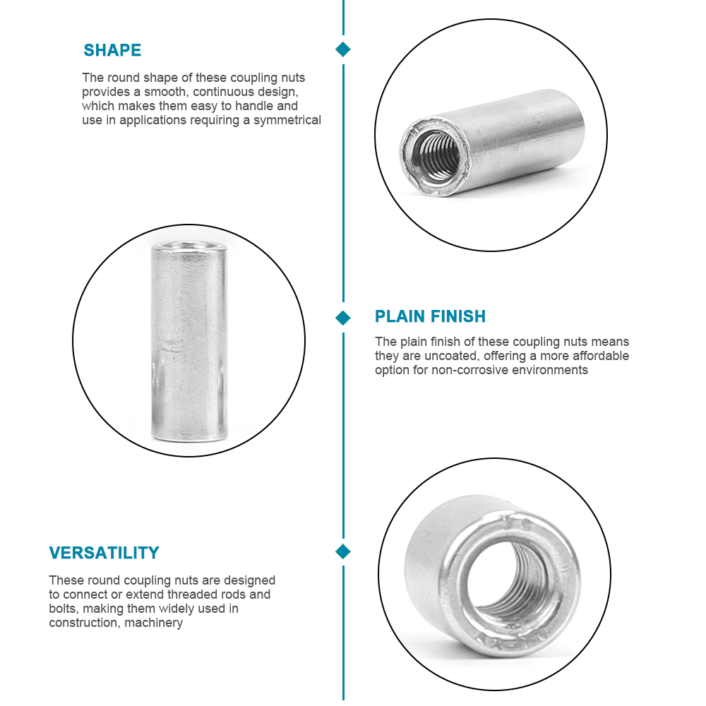 1-5 Buah Mur Kopling Bulat Baj - Cam Lock Nut ulasan dan harga