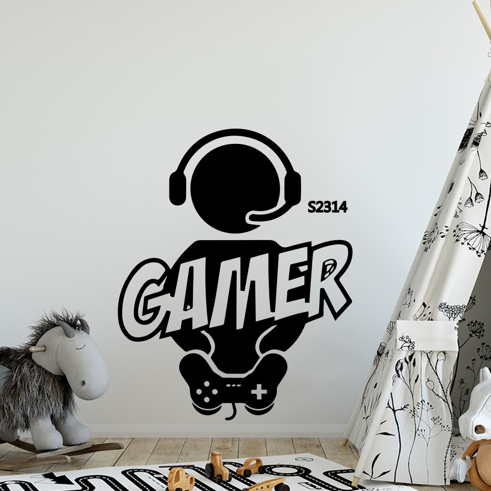 1 buah Gamer stiker seni dindi - Furniture Hardware Pulls ulasan dan harga