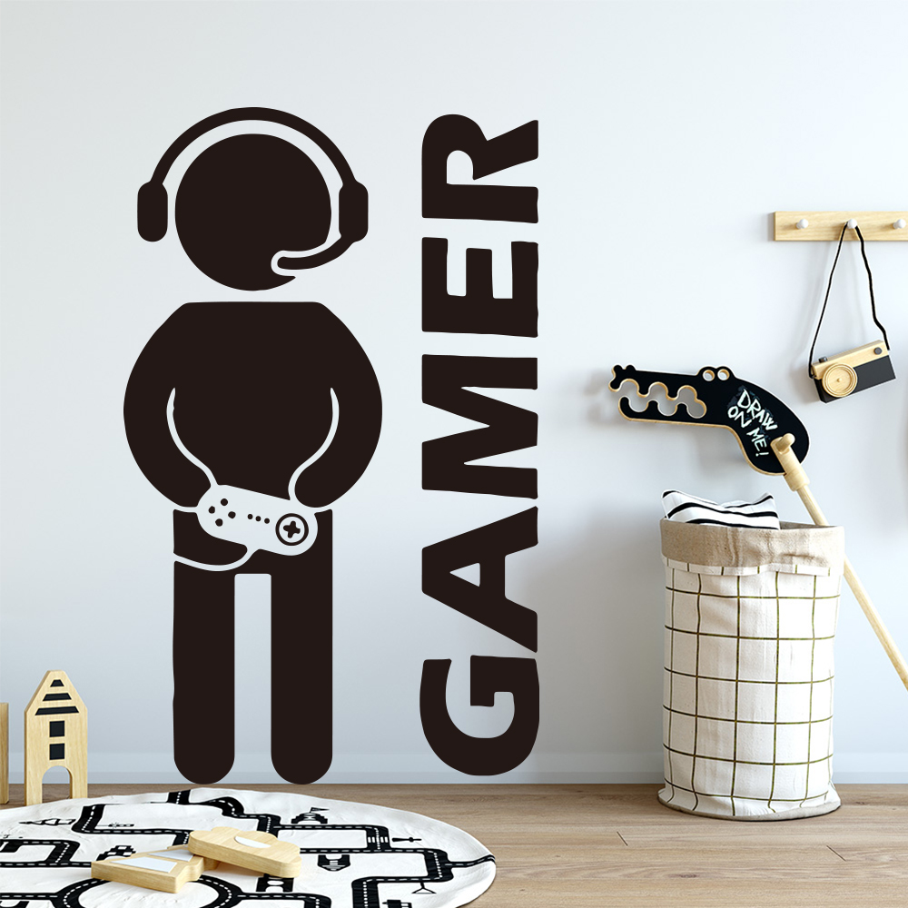 1 buah Gamer stiker seni dindi - Furniture Hardware Pulls ulasan dan harga